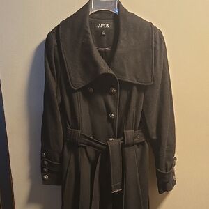 APT. 9 Wool Blend Black Coat